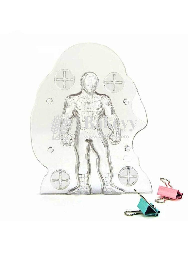polycarbonate-3d-spiderman-chocolate-mould-bakeyy - Bakeyy.com