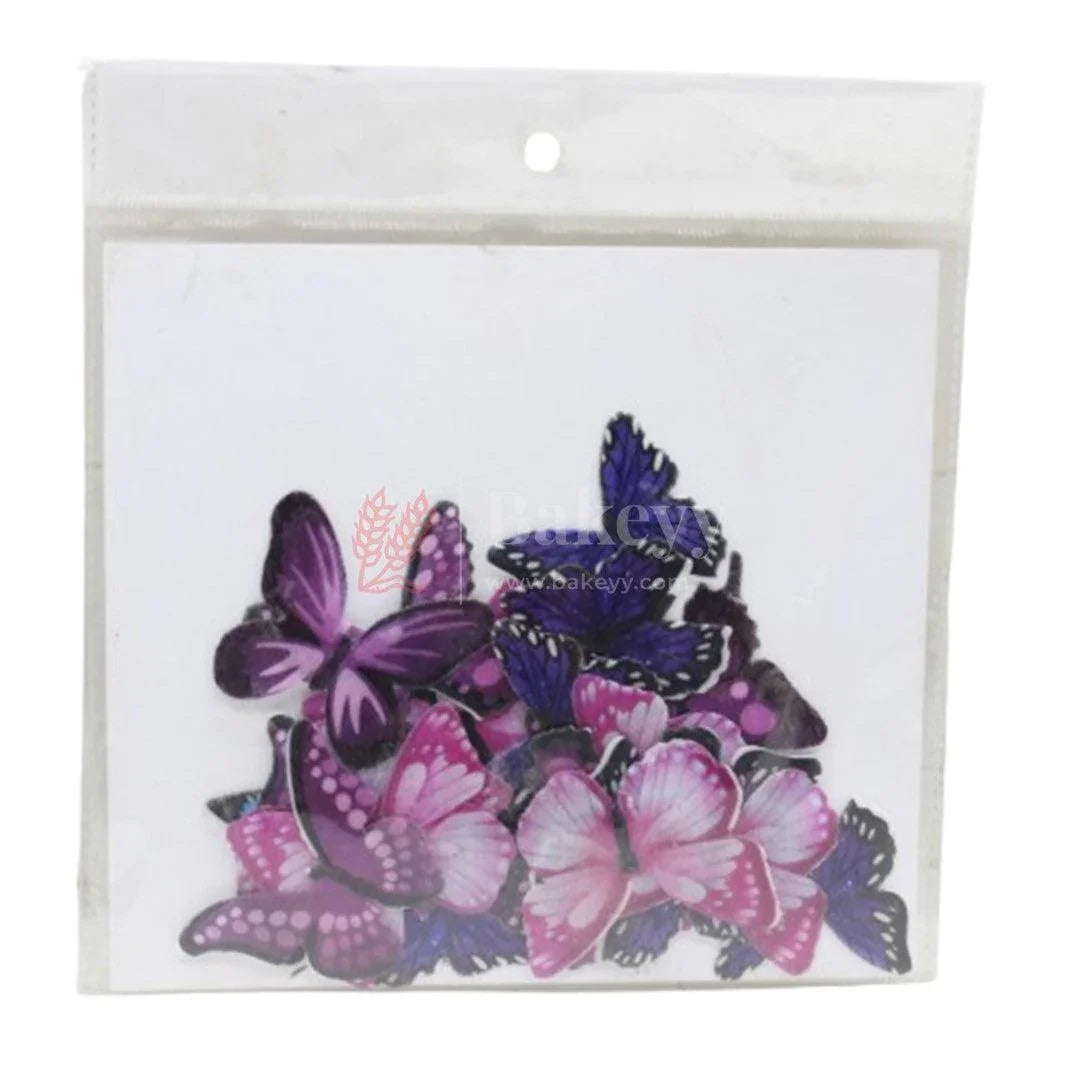 Pre-Cut Fancy Wafer Decor | Edible | Multicolour Butterfly - Bakeyy.com - India - Pre-Cut Fancy Wafer Decor | Edible | Multicolour Butterfly - Default Title