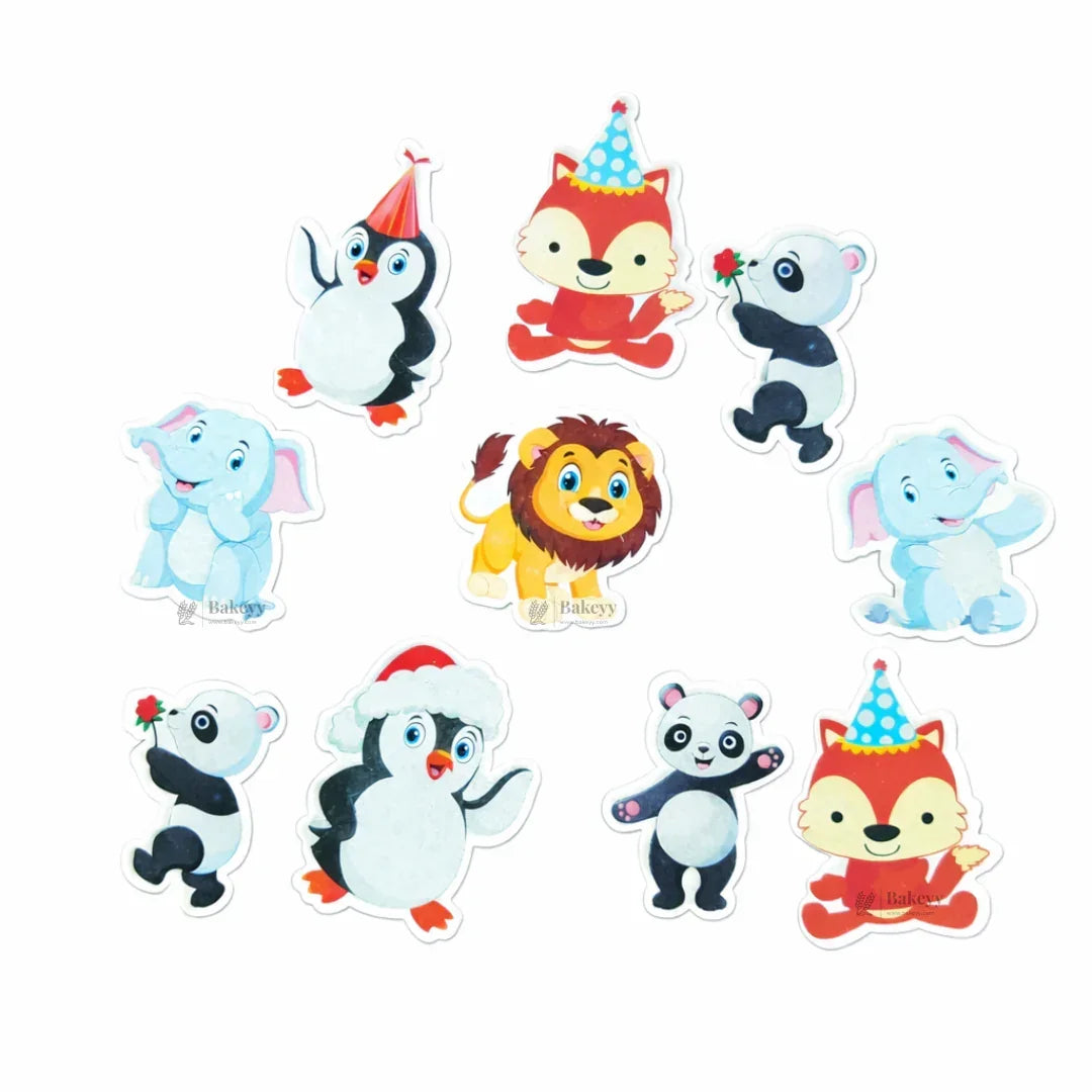 Kids Cartoon Edible Wafer Toppers Combo Set | Precut Cake & Cupcake Decoration | Pack of 1 - Bakeyy.com - India - Kids Cartoon Edible Wafer Toppers Combo Set | Precut Cake & Cupcake Decoration | Pack of 1 - Animal 65.00