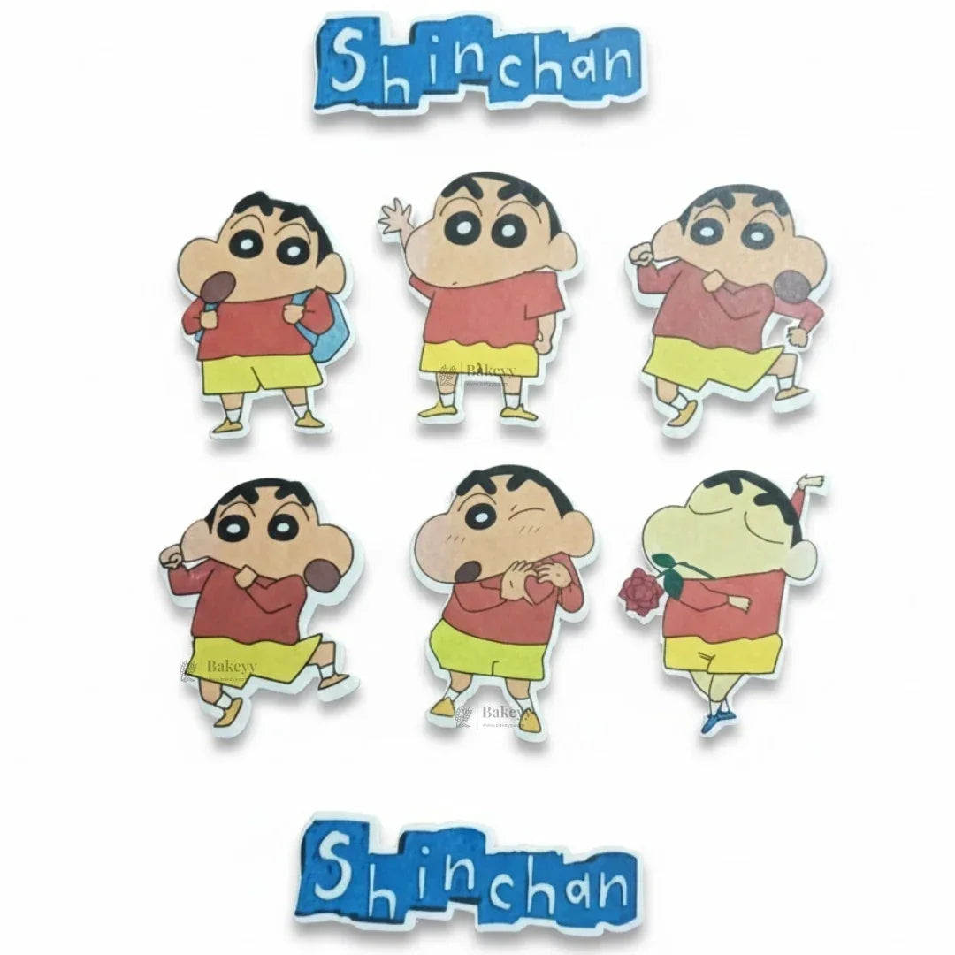 Kids Cartoon Edible Wafer Toppers Combo Set | Precut Cake & Cupcake Decoration | Pack of 1 - Bakeyy.com - India - Kids Cartoon Edible Wafer Toppers Combo Set | Precut Cake & Cupcake Decoration | Pack of 1 - Shinchan 65.00