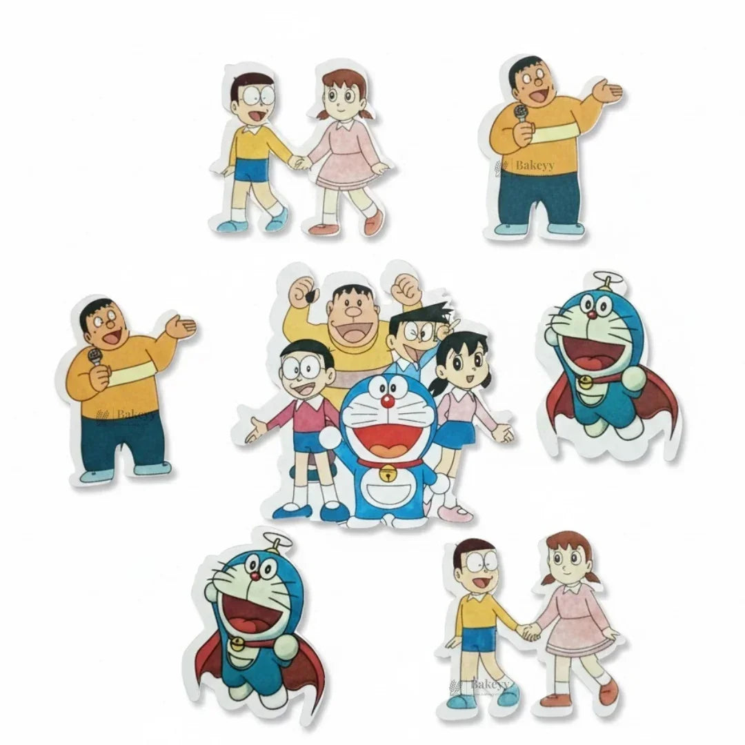 Kids Cartoon Edible Wafer Toppers Combo Set | Precut Cake & Cupcake Decoration | Pack of 1 - Bakeyy.com - India - Kids Cartoon Edible Wafer Toppers Combo Set | Precut Cake & Cupcake Decoration | Pack of 1 - Doraemon 65.00