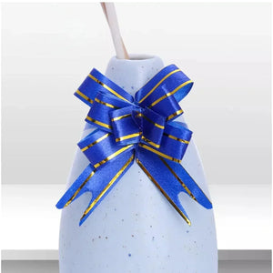 38 cm Pull Up Gift Ribbon Bow | Easy Self-Tie Decorative Ribbon for Gift Wrapping & Hampers | Multiple Colours Available | Pack of 10 - Bakeyy.com - India - 38 cm Pull Up Gift Ribbon Bow | Easy Self-Tie Decorative Ribbon for Gift Wrapping & Hampers | Multiple Colours Available | Pack of 10 - Red 25.00