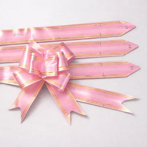 40 cm Pull Up Gift Ribbon Bow | Easy Self-Tie Decorative Ribbon for Gift Wrapping & Hampers | Multiple Colours Available | Pack of 10 - Bakeyy.com - India - 40 cm Pull Up Gift Ribbon Bow | Easy Self-Tie Decorative Ribbon for Gift Wrapping & Hampers | Multiple Colours Available | Pack of 10 - Light Pink 30.00