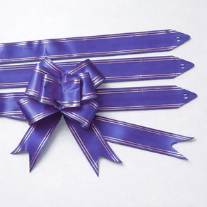 40 cm Pull Up Gift Ribbon Bow | Easy Self-Tie Decorative Ribbon for Gift Wrapping & Hampers | Multiple Colours Available | Pack of 10 - Bakeyy.com - India - 40 cm Pull Up Gift Ribbon Bow | Easy Self-Tie Decorative Ribbon for Gift Wrapping & Hampers | Multiple Colours Available | Pack of 10 - Purple 30.00