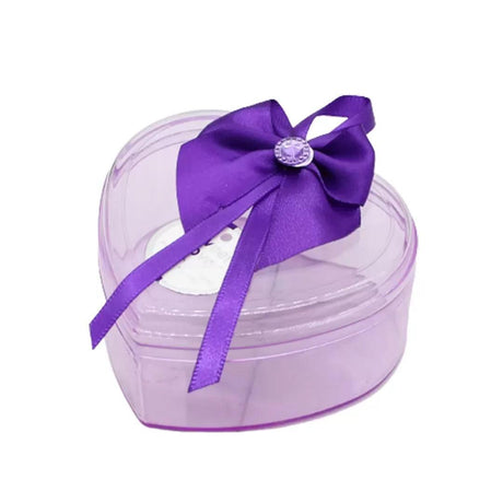 Purple Heart Empty Decorative Acrylic Box | Gift Box | Chocolate Box | Sweet Box | Jewellery Box | Plastic Box | Pack of 10 - Bakeyy.com - India - Purple Heart Empty Decorative Acrylic Box | Gift Box | Chocolate Box | Sweet Box | Jewellery Box | Plastic Box | Pack of 10 - Default Title