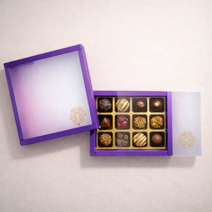 purpleSlidingChocolateBoxwithGoldCavityPremiumRigidGiftBoxforChocolates_1