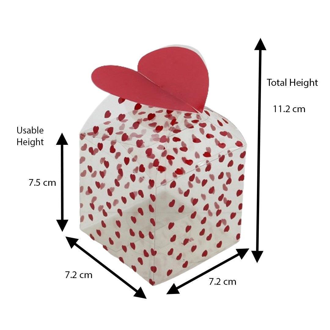 PVC Chocolate Box | Gift Box | Goodie Box | F-186 - Bakeyy.com - India - PVC Chocolate Box | Gift Box | Goodie Box | F-186 - Pack Of 10pc / 3923