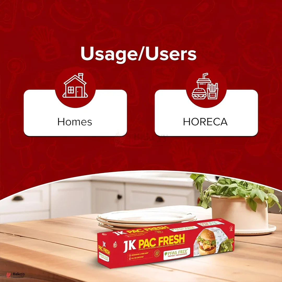 JK Pac Fresh Food Wrapping Paper Roll – 25 Meters (20+5m Free)