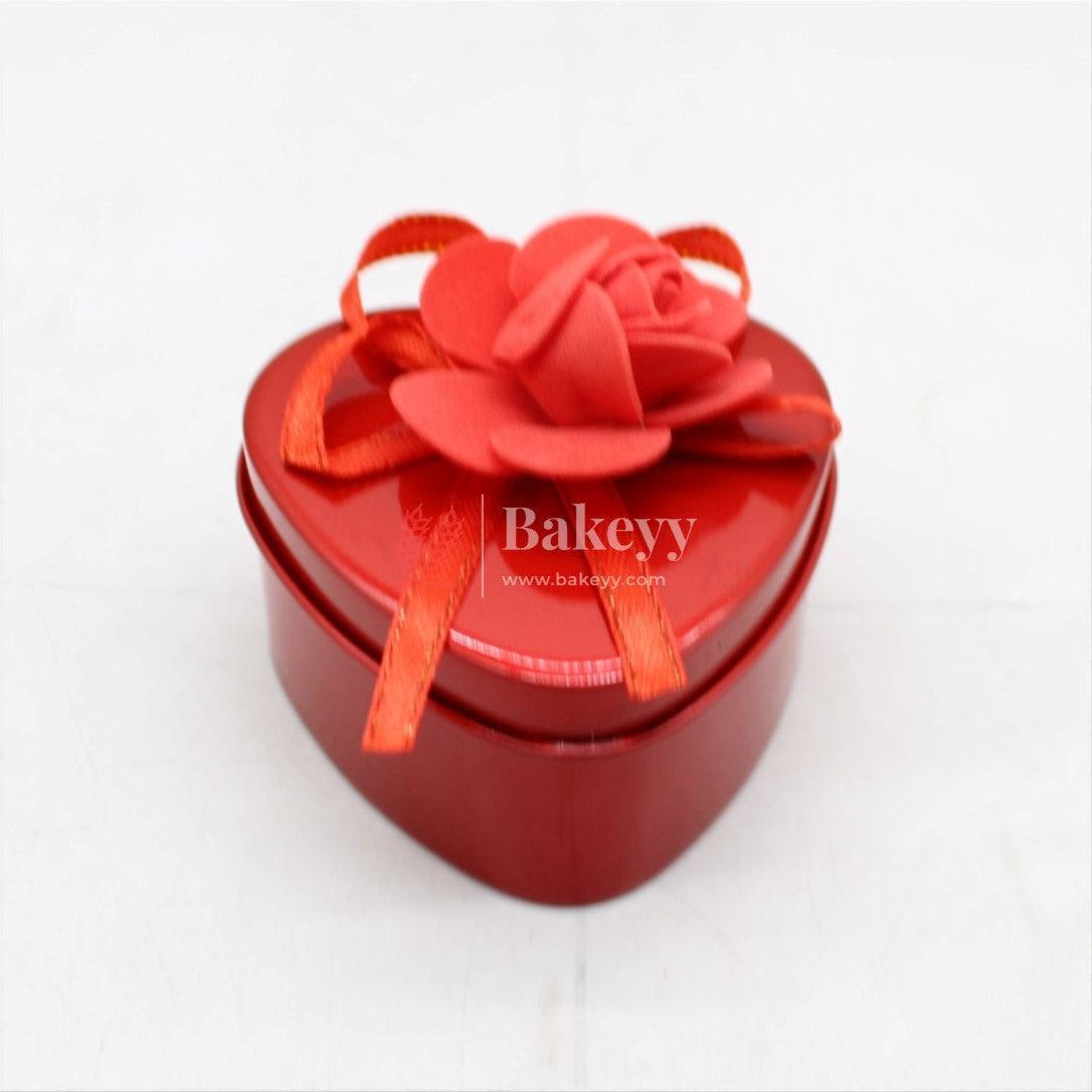 Red Heart Empty Decorative Tin Box | Gift Box | Chocolate Box | Sweet Box | Jewellery Box | Luxury Box | Pack of 18 - Bakeyy.com - India - Red Heart Empty Decorative Tin Box | Gift Box | Chocolate Box | Sweet Box | Jewellery Box | Luxury Box | Pack of 18 - Default Title