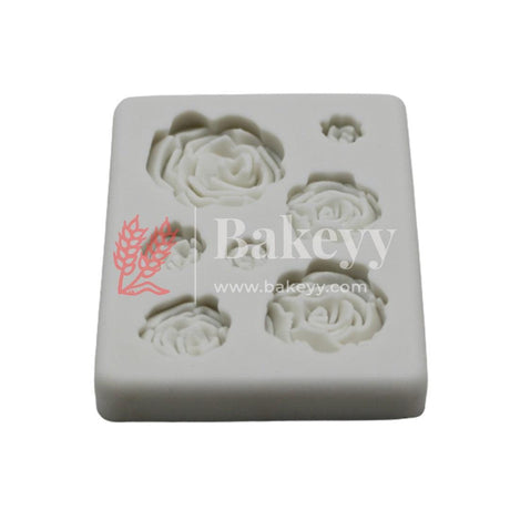 Rose Flower Fondant Mould - Bakeyy.com - India - Rose Flower Fondant Mould - Default Title