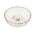 Round Decorative Gold Metal Hamper Basket For Gifting | Large - Bakeyy.com - India - Round Decorative Gold Metal Hamper Basket For Gifting | Large - Default Title