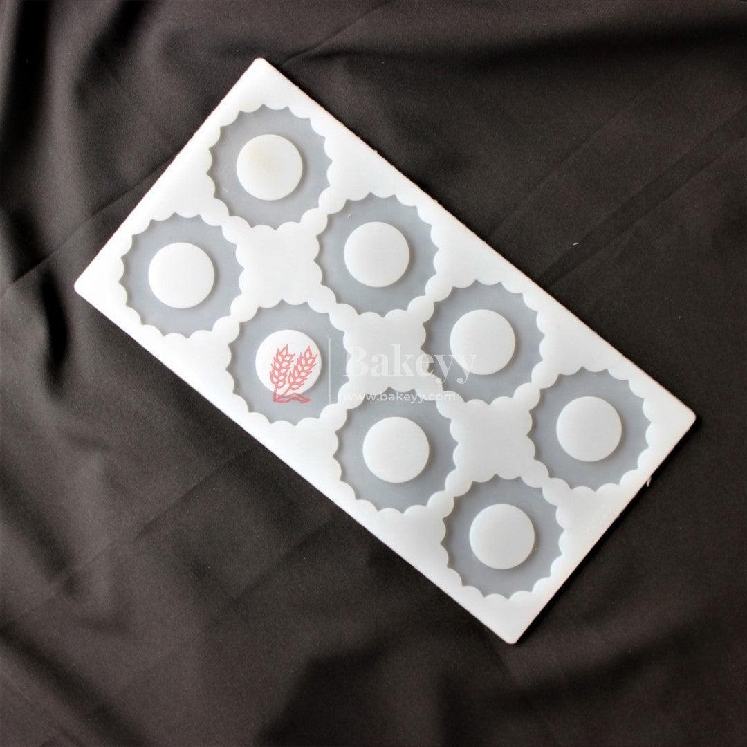 round-designer-8-cavity-garnishing-chocolate-mould-bakeyy-com-1 - Bakeyy.com