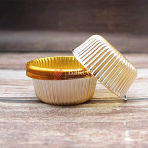 round-disposable-gold-plastic-foil-tray-or-sweet-tray-orchocolate-tray-or-pack-of-100-bakeyy-com-1 - Bakeyy.com