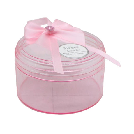Round Pink Empty Decorative Acrylic Box | Gift Box | Chocolate Box | Sweet Box | Jewellery Box | Plastic Box | Pack of 12 - Bakeyy.com - India - Round Pink Empty Decorative Acrylic Box | Gift Box | Chocolate Box | Sweet Box | Jewellery Box | Plastic Box | Pack of 12 - Default Title
