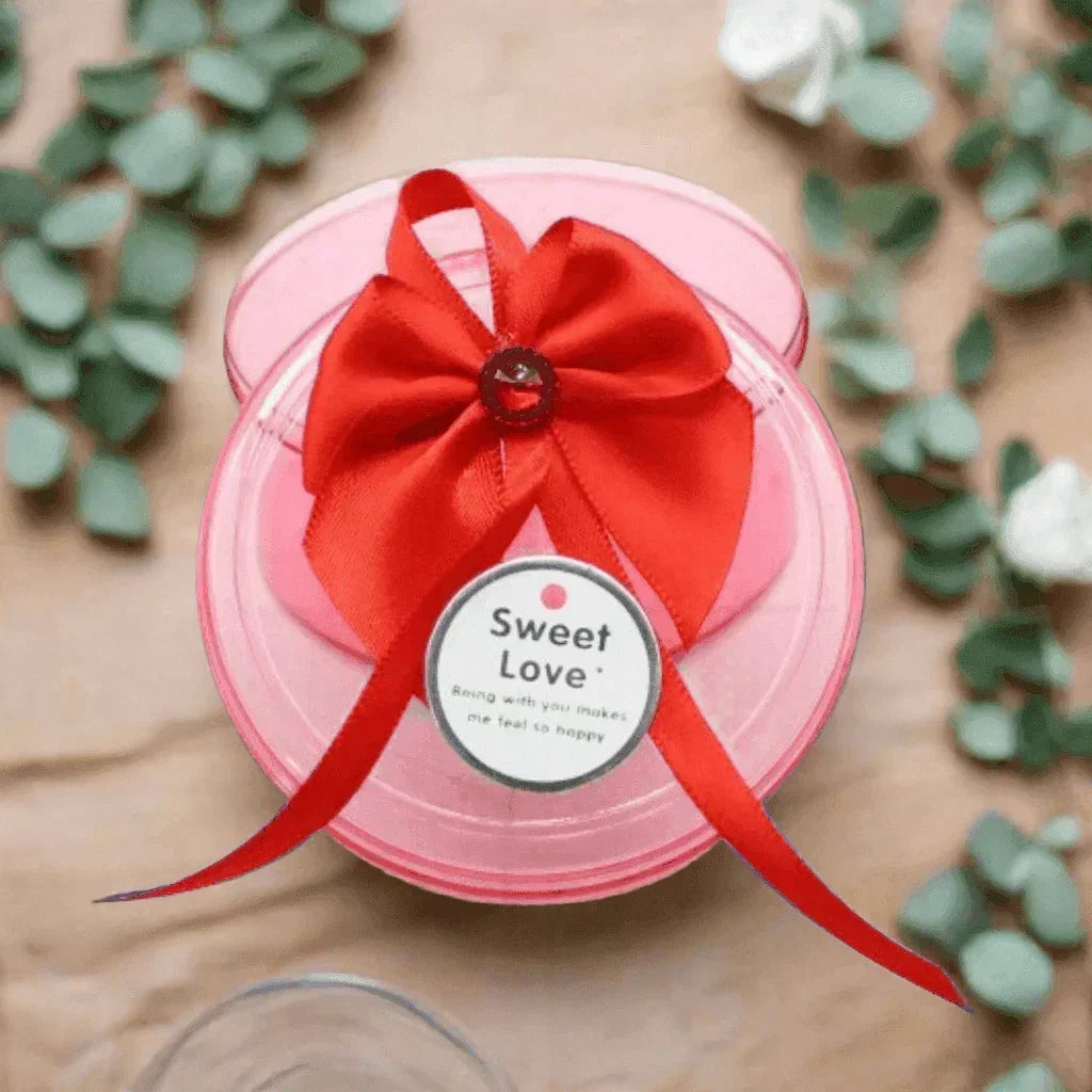 Round Red Empty Decorative Acrylic Box | Gift Box | Chocolate Box | Sweet Box | Jewellery Box | Plastic Box | Pack of 12 - Bakeyy.com - India - Round Red Empty Decorative Acrylic Box | Gift Box | Chocolate Box | Sweet Box | Jewellery Box | Plastic Box | Pack of 12 - Default Title