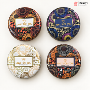 Matka Shaped Metal Tin Box with Lid | Multiple Designs | Pack of 12