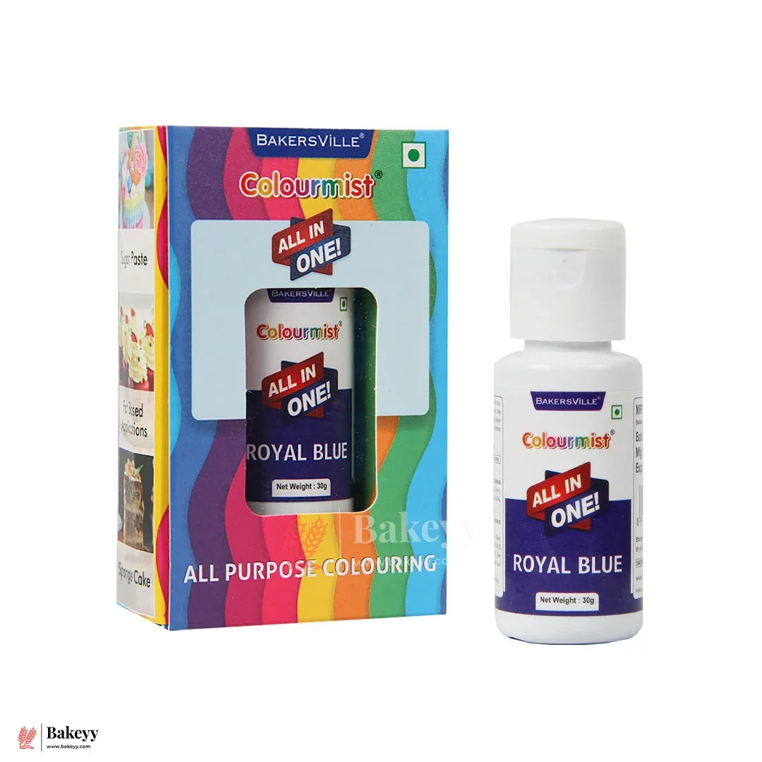 Colourmist Royal Blue | All-in-One Edible Food Colour - 30ml - Bakeyy.com - India - Colourmist Royal Blue | All-in-One Edible Food Colour - 30ml - Default Title