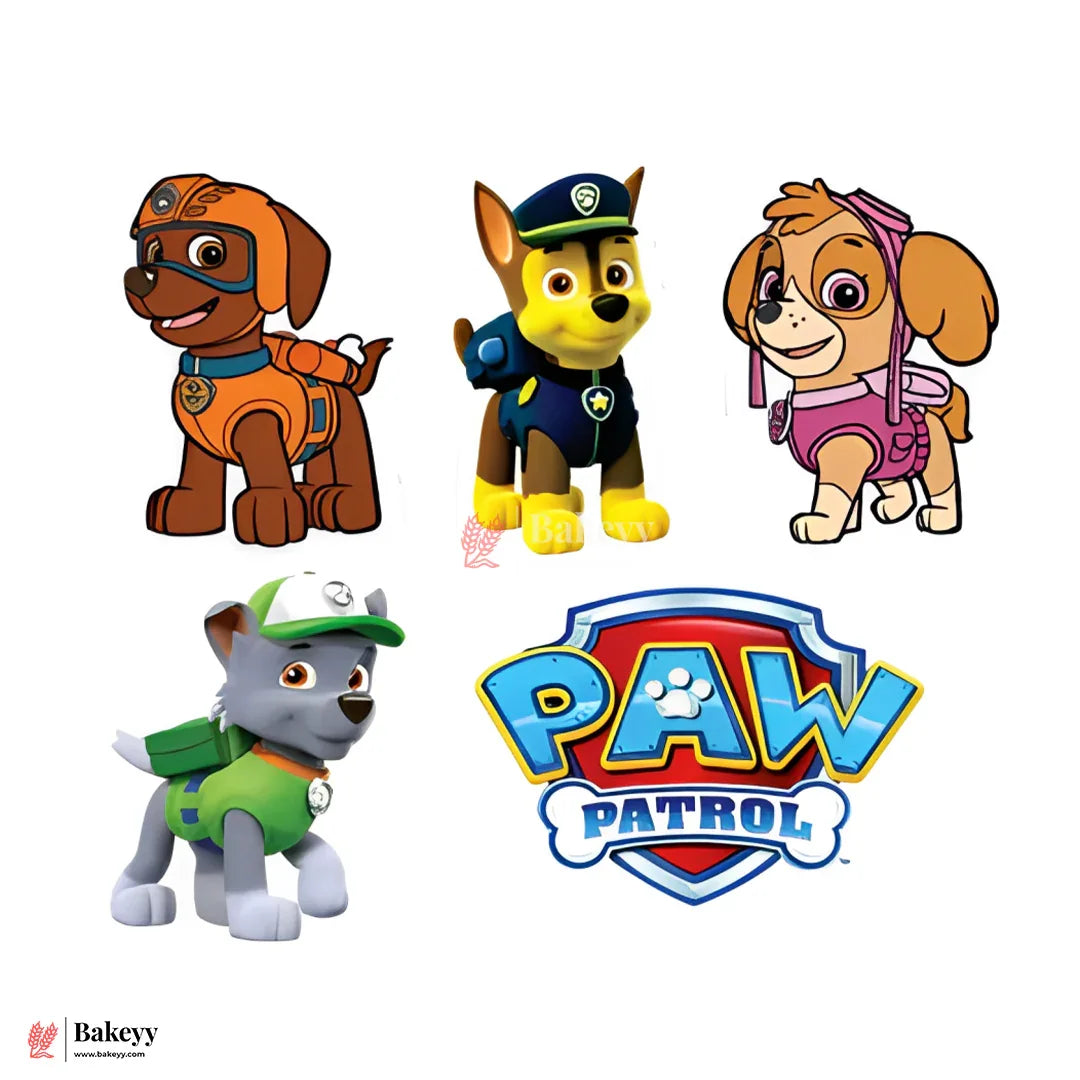 Pre-Cut | Edible Wafer | Paw Patrol Theme| Pack Of 10