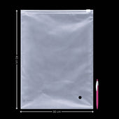 Frosted Zip Pouch with Slider Seal | Transparent Zipper Pouch | Multiple Sizes Availale | Pack of 50