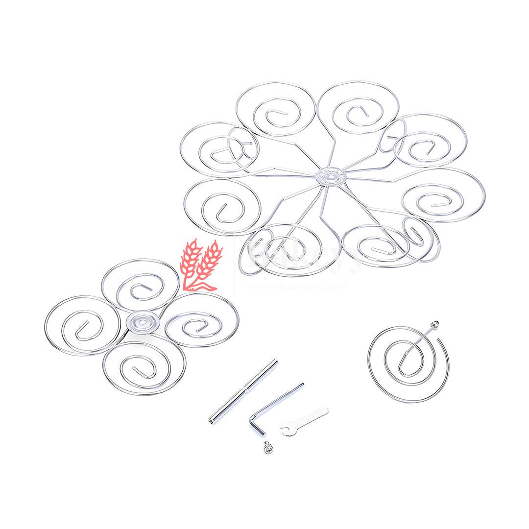 Detachable 3 Layers Iron Cake Stand 13 Cupcake Holder Cup Tray Table Decoration for Party Wedding Birthday Displays Tower - Bakeyy.com - India - Detachable 3 Layers Iron Cake Stand 13 Cupcake Holder Cup Tray Table Decoration for Party Wedding Birthday Displays Tower - Default Title