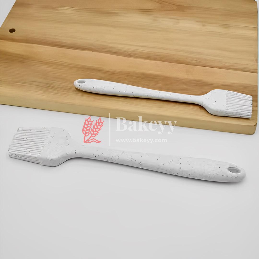 26x4.5cm | Dotted Silicone Spatula For Cooking Cake | Big Silicone Cooking Bakeware Bread Pastry Oil Basting Brush DIY Baking Tool - Bakeyy.com - India - 26x4.5cm | Dotted Silicone Spatula For Cooking Cake | Big Silicone Cooking Bakeware Bread Pastry Oil Basting Brush DIY Baking Tool - white