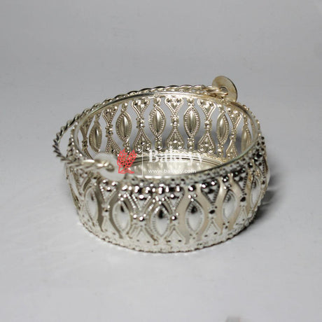 4 inch| Silver Plated Decorative Baskets For Gifts| Gift Baskets For Dry Fruits Gift Hampers, Return Gift for wedding, Anniversary, Birthday, house warming - Bakeyy.com - India - 4 inch| Silver Plated Decorative Baskets For Gifts| Gift Baskets For Dry Fruits Gift Hampers, Return Gift for wedding, Anniversary, Birthday, house warming - Default Title