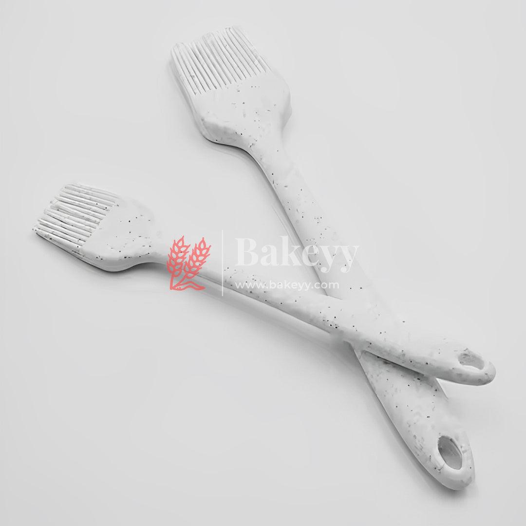 26x4.5cm | Dotted Silicone Spatula For Cooking Cake | Big Silicone Cooking Bakeware Bread Pastry Oil Basting Brush DIY Baking Tool - Bakeyy.com - India - 26x4.5cm | Dotted Silicone Spatula For Cooking Cake | Big Silicone Cooking Bakeware Bread Pastry Oil Basting Brush DIY Baking Tool - white