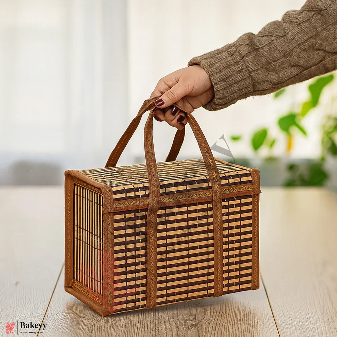 30 x 15 x 20 cm | Brown Wooden baskets |1 Piece - Bakeyy.com - India - 30 x 15 x 20 cm | Brown Wooden baskets |1 Piece - Default Title