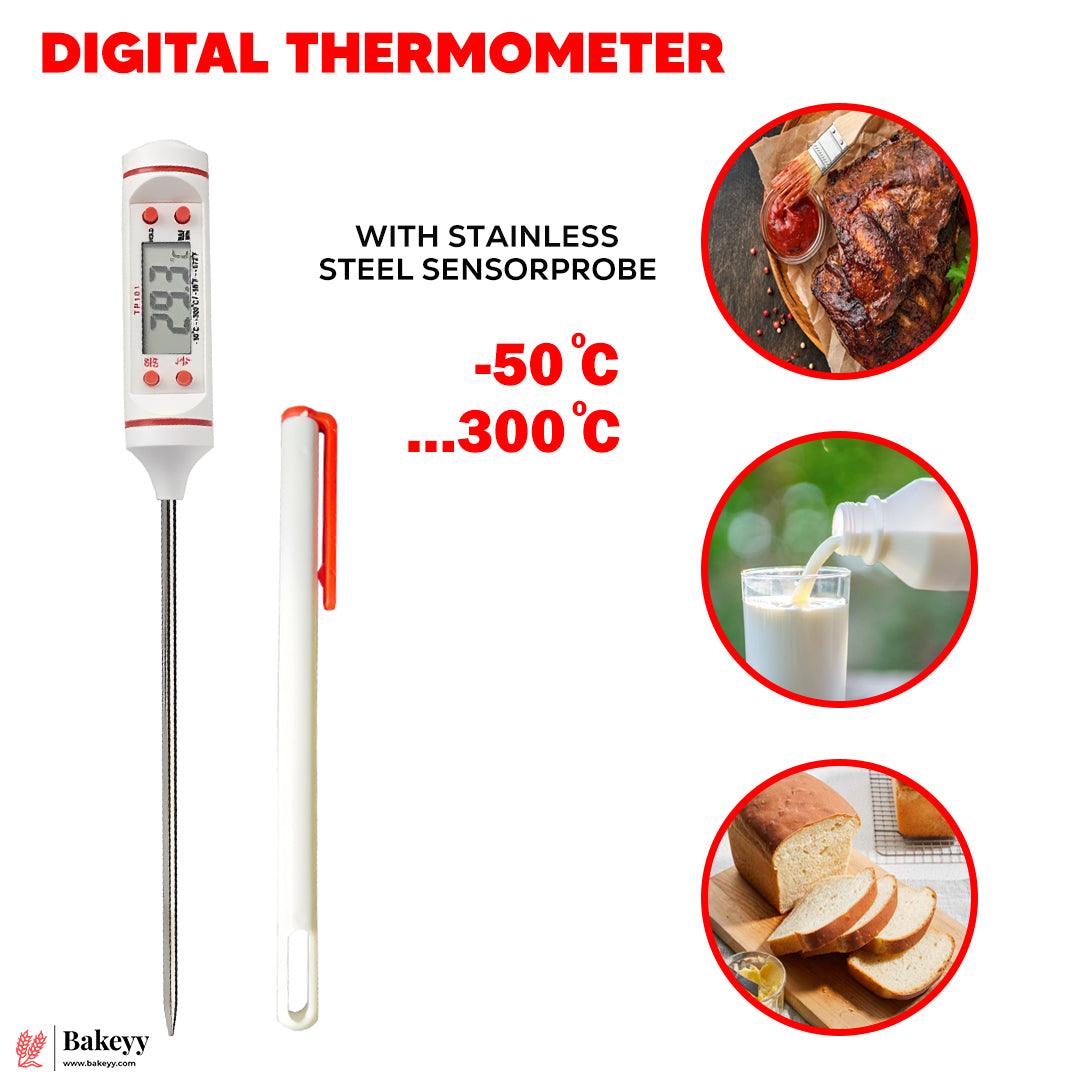 Food Thermometer, Digital Cooking Round Instant Read Meat Kitchen Thermometer | JR-1 | 1 Piece - Bakeyy.com - India - Food Thermometer, Digital Cooking Round Instant Read Meat Kitchen Thermometer | JR-1 | 1 Piece - Default Title