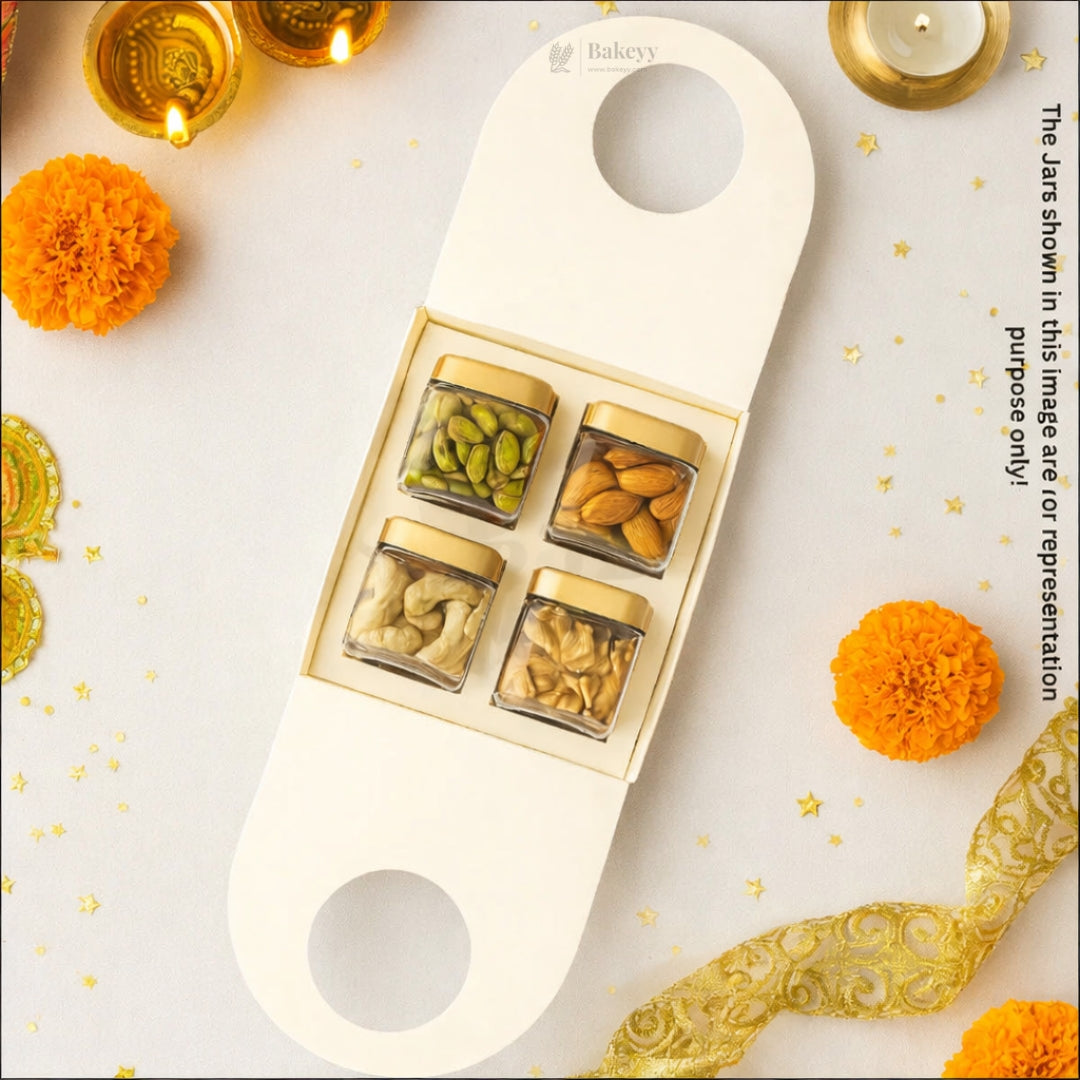 4 Jar Holder with Handle | Multiple Colors Options | Pack of 10