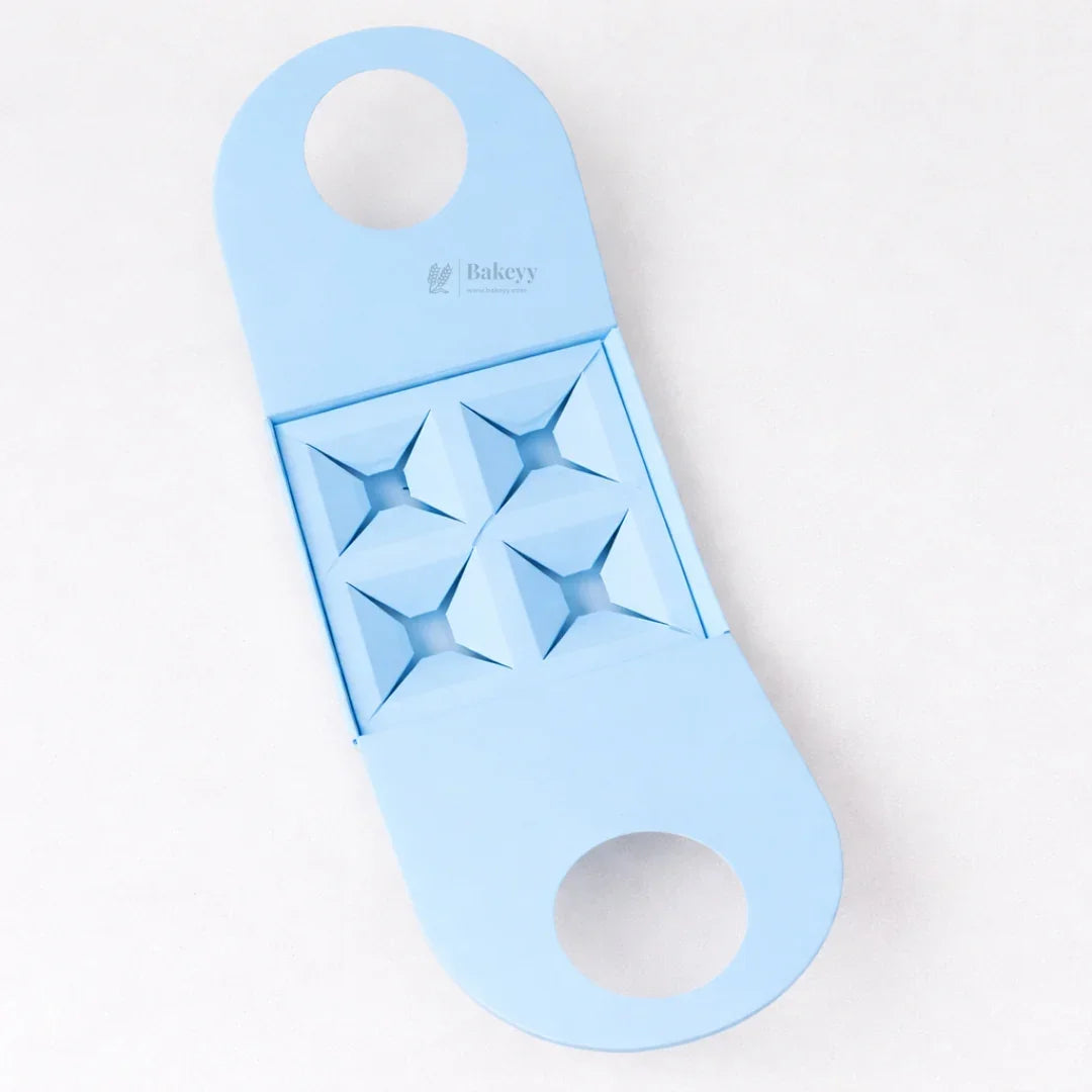 4 Jar Holder with Handle | Multiple Colors Options | Pack of 10 - Bakeyy.com - India - 4 Jar Holder with Handle | Multiple Colors Options | Pack of 10 - Blue 610.00