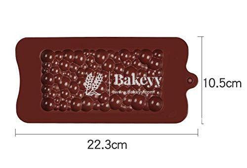 Silicone Bubble Design Bar Mould Candy Chocolate Bar Mould - Bakeyy.com - India - Silicone Bubble Design Bar Mould Candy Chocolate Bar Mould - Default Title