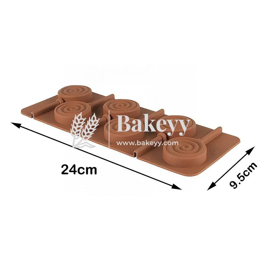 Silicone Circular Loop Shape Lollipop Mould - Bakeyy.com - India - Silicone Circular Loop Shape Lollipop Mould - Default Title