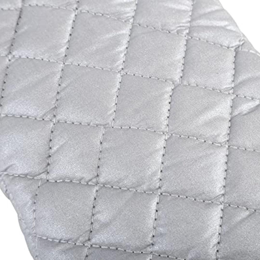 Silver Coated Cotton Fabric Heat Resistant Oven Gloves, Household Bakery Heat Resistant Microwave Oven Gloves - Bakeyy.com - India - Silver Coated Cotton Fabric Heat Resistant Oven Gloves, Household Bakery Heat Resistant Microwave Oven Gloves - Large