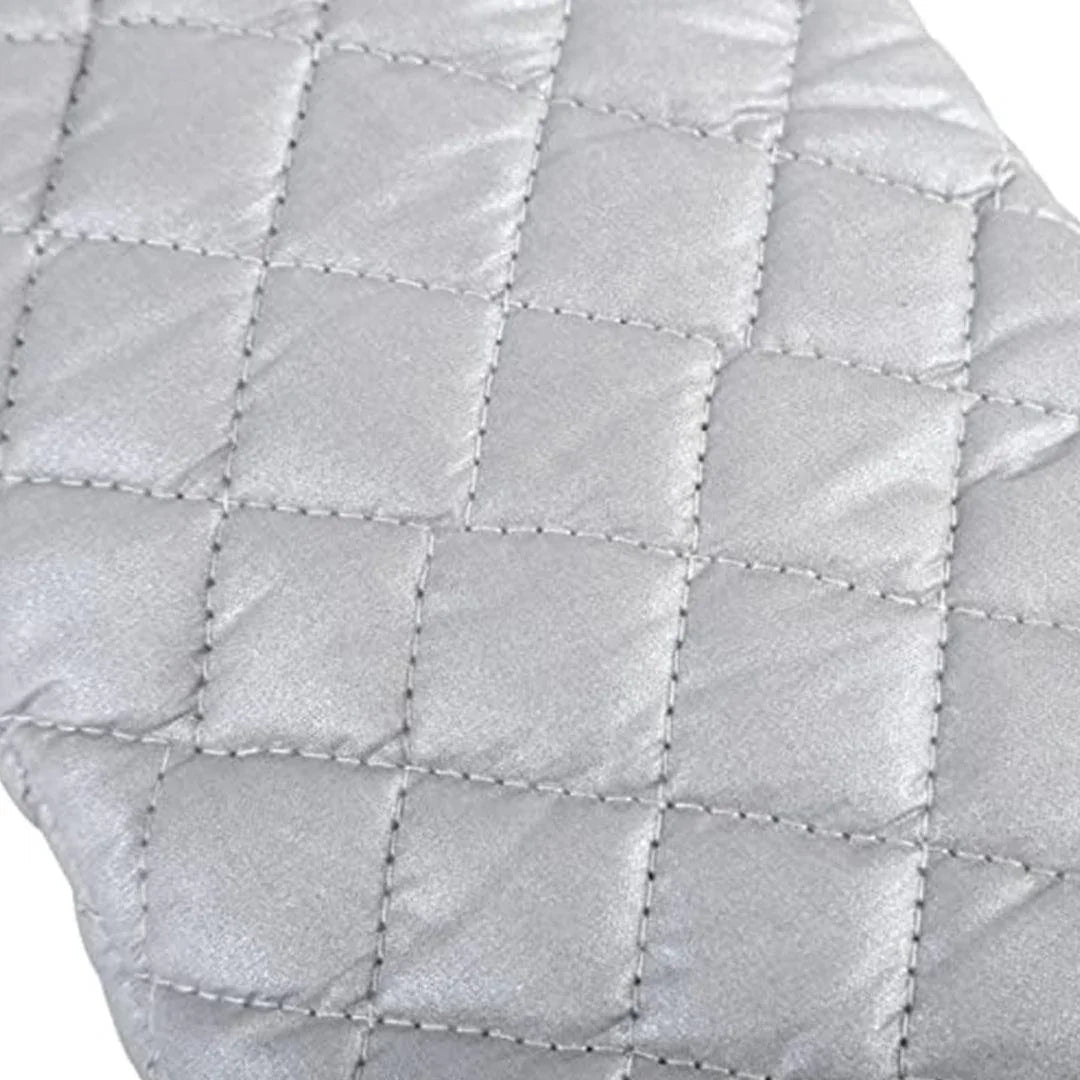 Silver Coated Cotton Fabric Heat Resistant Oven Gloves, Household Bakery Heat Resistant Microwave Oven Gloves - Bakeyy.com - India - Silver Coated Cotton Fabric Heat Resistant Oven Gloves, Household Bakery Heat Resistant Microwave Oven Gloves - Large