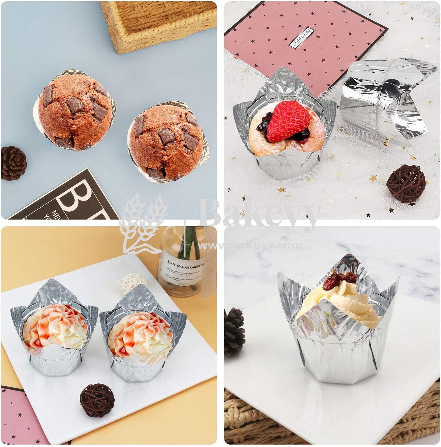 silver-tulip-cup-or-pack-of-50-or-muffin-cup-or-cupcake-liners-bakeyy-com-5 - Bakeyy.com