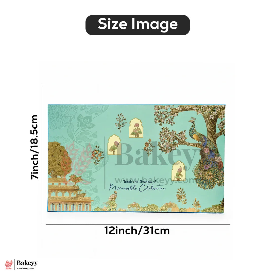 One Kg Sweet Box Premium Peacock Design Sweet & Gift Box | Elegant Festive Packaging | Pack Of 10