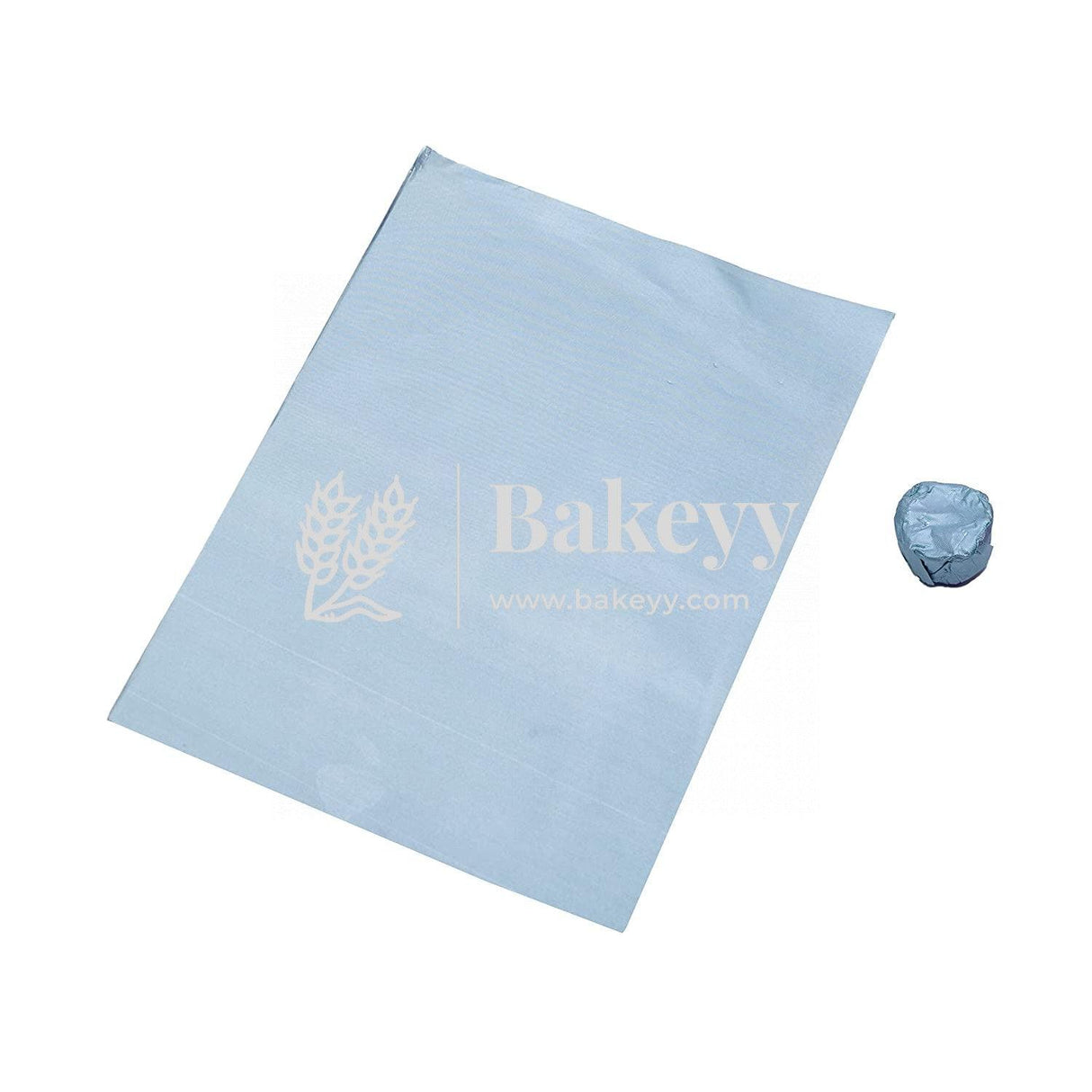 Sky Blue Chocolate Wrapping Paper - Aluminium Embossed Foil | 7x10" Size | Pack of 200 - Bakeyy.com - India - Sky Blue Chocolate Wrapping Paper - Aluminium Embossed Foil | 7x10" Size | Pack of 200 - Default Title