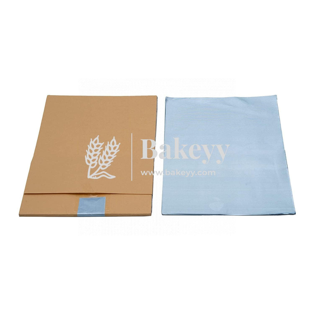 Sky Blue Chocolate Wrapping Paper - Aluminium Embossed Foil | 7x10" Size | Pack of 200 - Bakeyy.com - India - Sky Blue Chocolate Wrapping Paper - Aluminium Embossed Foil | 7x10" Size | Pack of 200 - Default Title