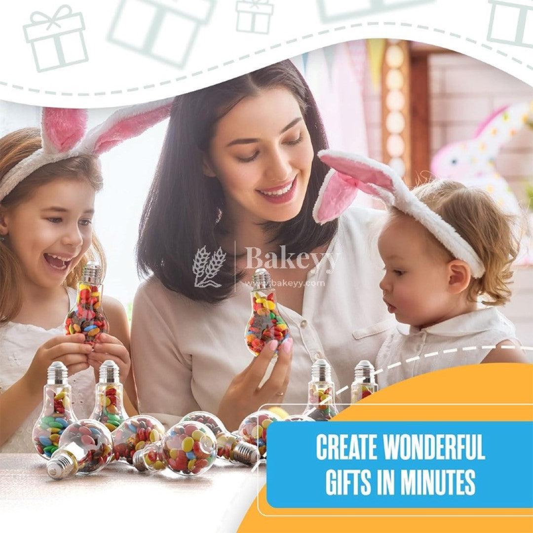 Sliver Bulb Shaped Bottle Candy Box | Pack Of 12 | Chocolate Box - Bakeyy.com - India - Sliver Bulb Shaped Bottle Candy Box | Pack Of 12 | Chocolate Box - Small