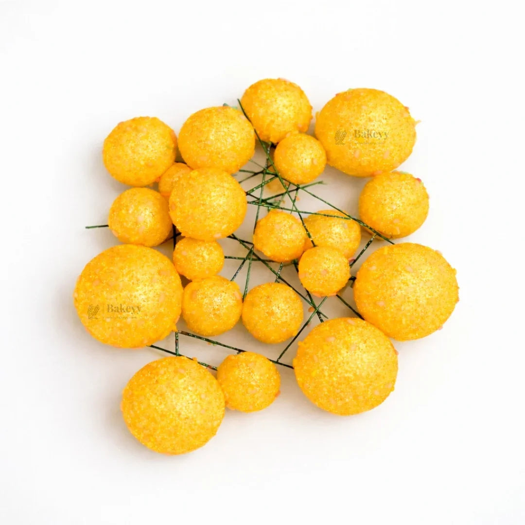 Decorative Faux Sprinkle and Glitter Balls for Cakes and Party Styling | Glitter Faux Balls | Cake Décor | Pack of 20