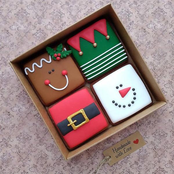 Square Shape Cookie Cutter Set - Bakeyy.com - India - Square Shape Cookie Cutter Set - Set of 3