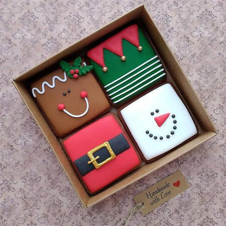 Square Shape Cookie Cutter Set - Bakeyy.com - India - Square Shape Cookie Cutter Set - Set of 3