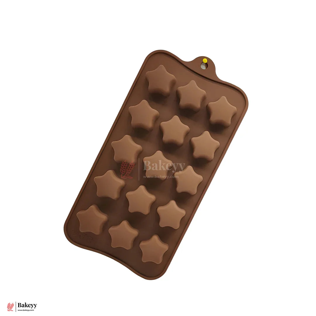 Star-Shaped Silicone Chocolate & Candy Mold – 15 Cavity| 1 Piece