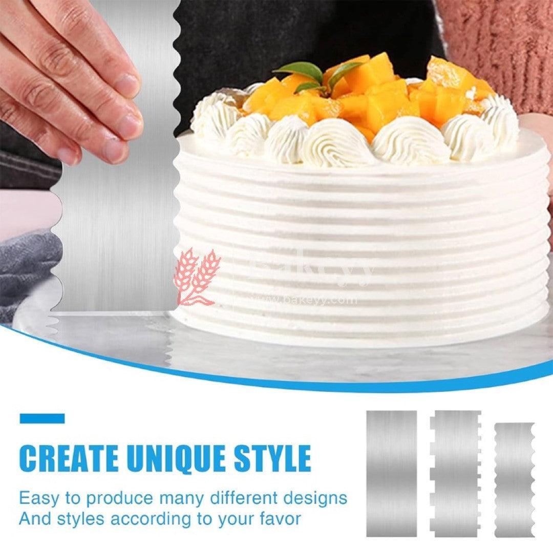 Stainless Steel Cake Scraper - Bakeyy.com - India - Stainless Steel Cake Scraper - Default Title