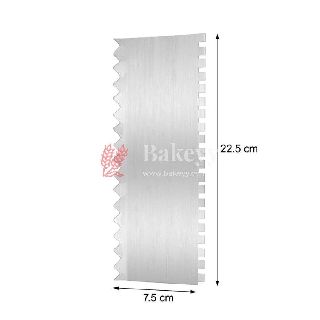 Stainless Steel Cake Scraper - Bakeyy.com - India - Stainless Steel Cake Scraper - Default Title