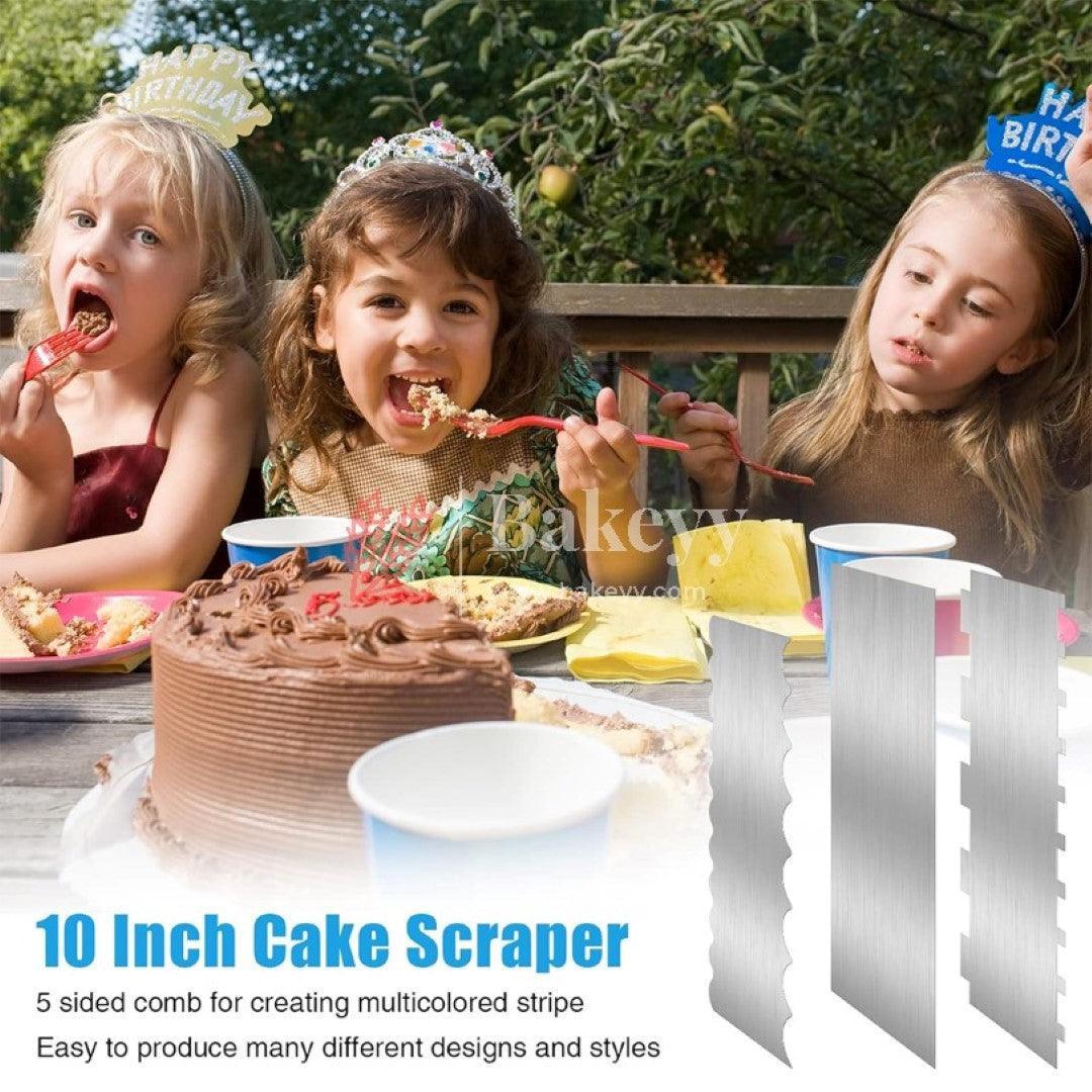 Stainless Steel Cake Scraper - Bakeyy.com - India - Stainless Steel Cake Scraper - Default Title