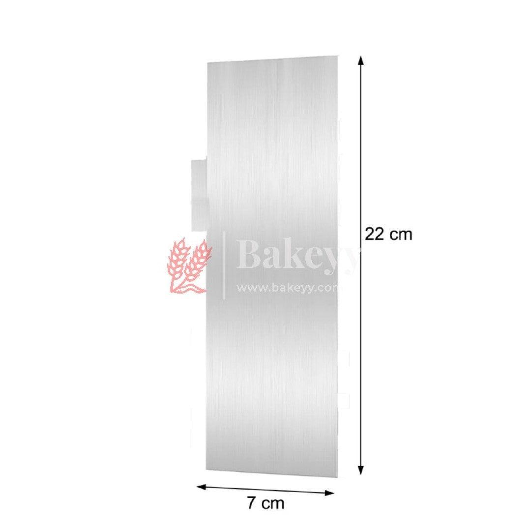 Stainless Steel Cake Scraper - Bakeyy.com - India - Stainless Steel Cake Scraper - Default Title