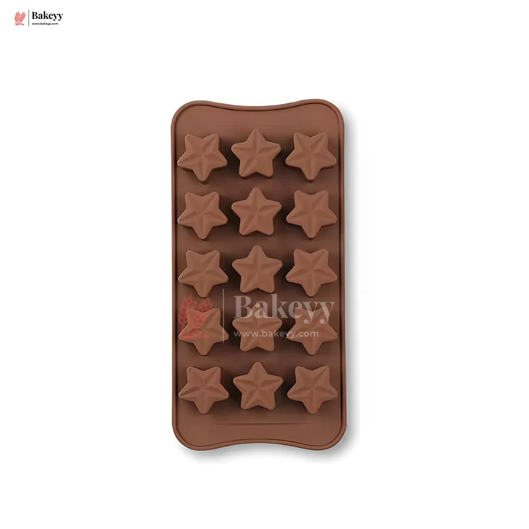 Silicone Star Shape Chocolate Mould – 15 Cavity Tray for Baking & DIY Treats| 1 Piece