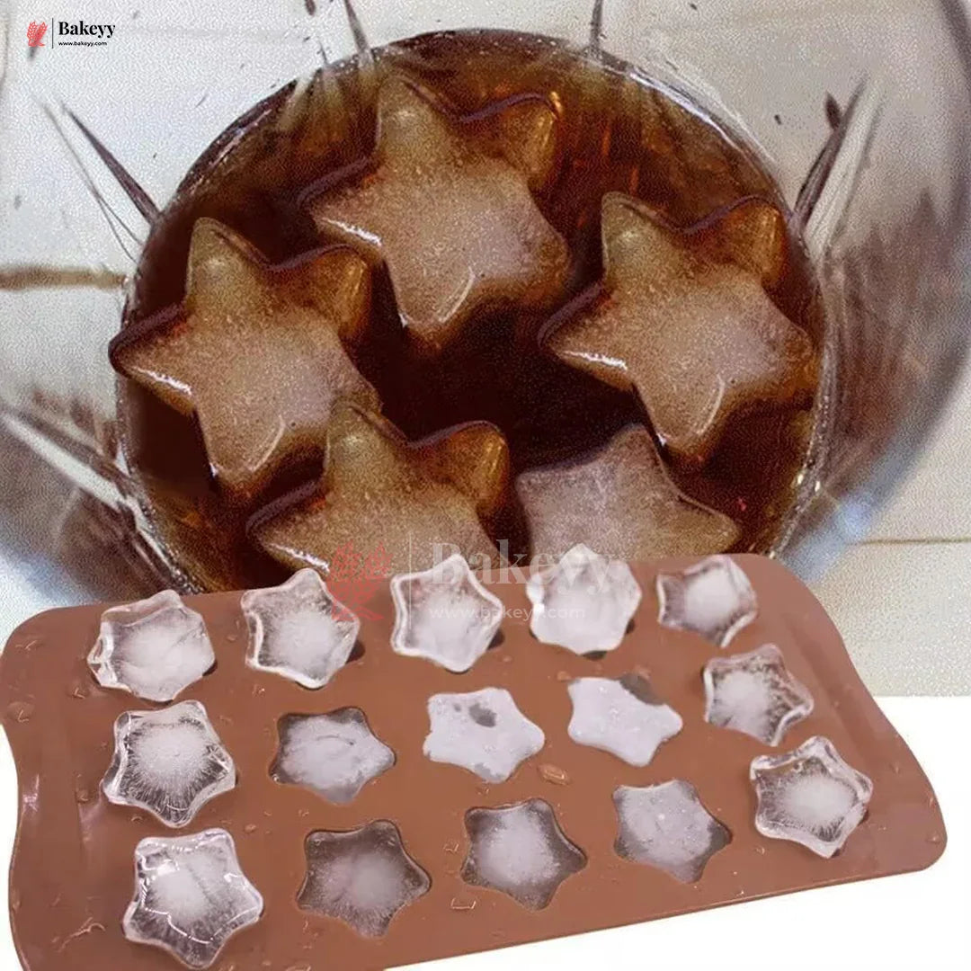 Silicone Star Shape Chocolate Mould – 15 Cavity Tray for Baking & DIY Treats| 1 Piece
